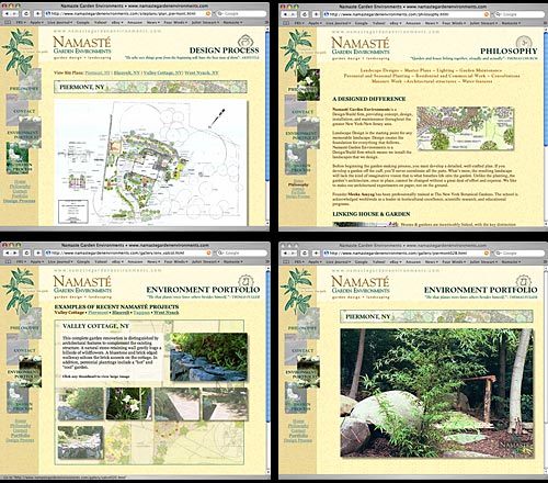 Namaste Garden Environments, sample pages
