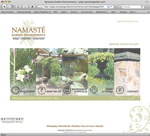 Namate Garden Environments - Home Page 2009